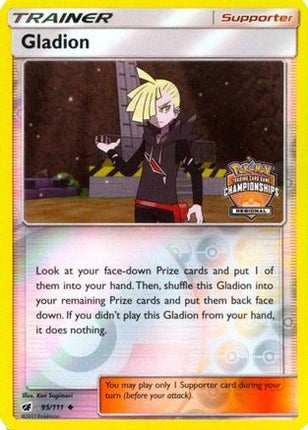 Gladion - 95/111 (Regional Championships)/111  - Reverse Holofoil League & Championship Cards - Promo