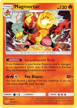 Magmortar/156  - Holofoil SM  Ultra Prism - Holo Rare