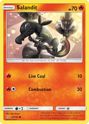 Salandit 025/156  - Reverse Holofoil SM  Ultra Prism - Common