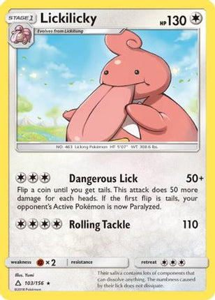 Lickilicky/156  - Reverse Holofoil SM  Ultra Prism - Rare