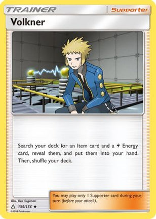 Volkner 135/156  - Reverse Holofoil SM  Ultra Prism - Uncommon