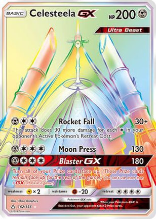 Celesteela GX (Secret Rare) 162  - Holofoil SM  Ultra Prism - Secret Rare