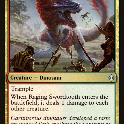 Raging Swordtooth (XLN-226) - Ixalan Foil