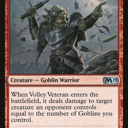 Volley Veteran (M19-168) - Core Set 2019 Foil
