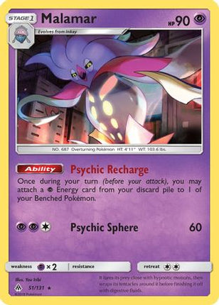 Malamar 051/131  SM  Forbidden Light - Rare