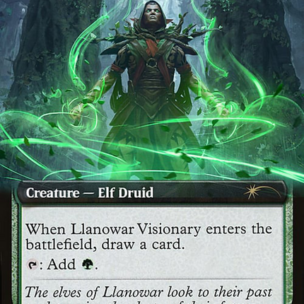 Llanowar Visionary (SLD-771) - Secret Lair Drop: (Extended Art) Foil