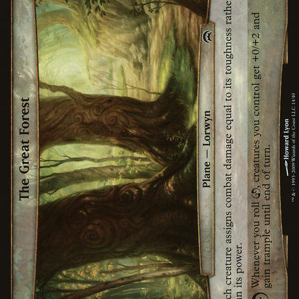 The Great Forest (OVER-014) - Planechase Planes