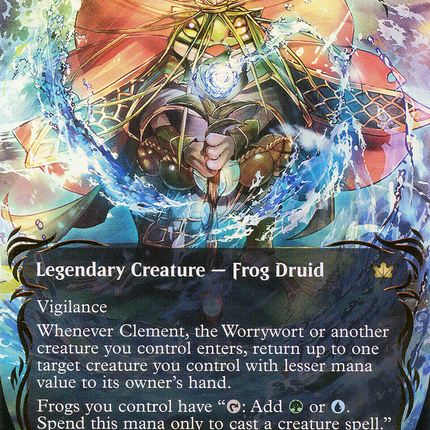 Clement, the Worrywort (BLB-347) - Bloomburrow: (Showcase) (Borderless) Foil