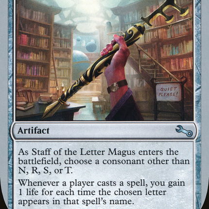 Staff of the Letter Magus (UST-159) - Unstable