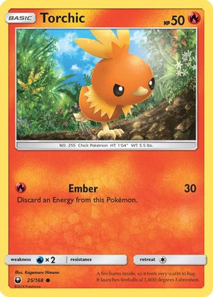 Torchic (25) 025/168  SM  Celestial Storm - Common
