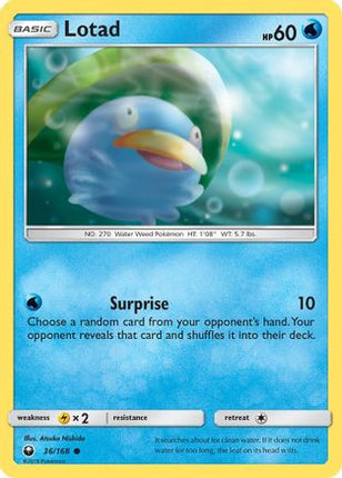 Lotad/168  - Reverse Holofoil SM  Celestial Storm - Common