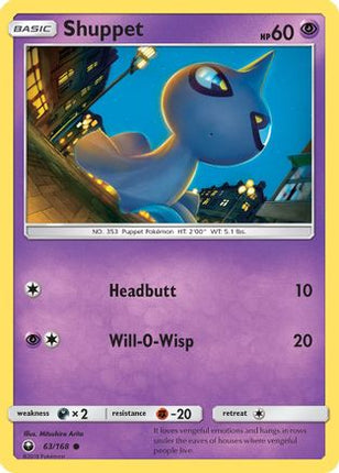 Shuppet (63)/168  SM  Celestial Storm - Common