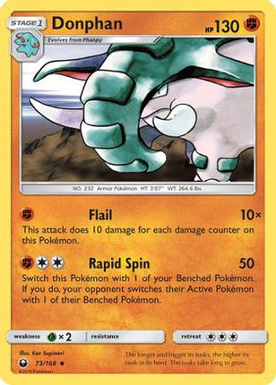 Donphan/168  SM  Celestial Storm - Uncommon