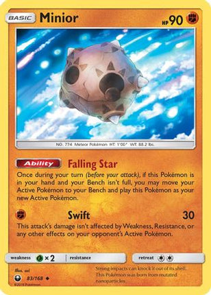 Minior 083/168  - Reverse Holofoil SM  Celestial Storm - Uncommon