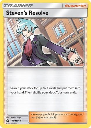 Steven's Resolve/168  - Reverse Holofoil SM  Celestial Storm - Holo Rare