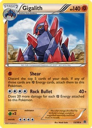 Gigalith - 53/98 (Cracked Ice Holo)/098  - Holofoil Blister Exclusives - Promo
