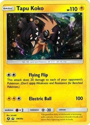 Tapu Koko SM30a  - Holofoil Alternate Art Promos - Promo