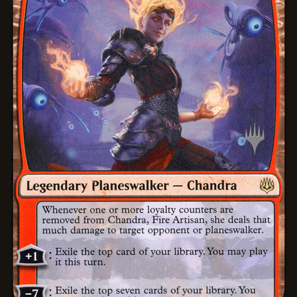 Chandra, Fire Artisan (PPELD-119) - War of the Spark Promos Foil
