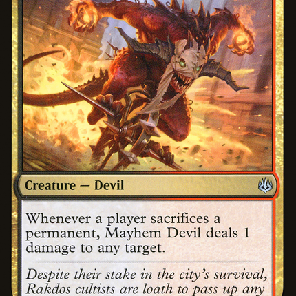 Mayhem Devil (WAR-204) - War of the Spark Foil