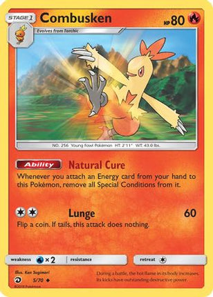 Combusken/70  - Reverse Holofoil Dragon Majesty - Uncommon