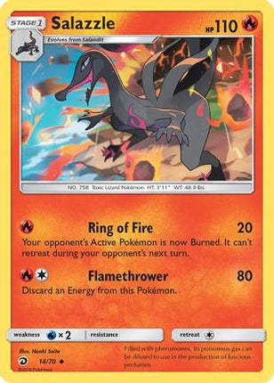 Salazzle/70  Dragon Majesty - Uncommon