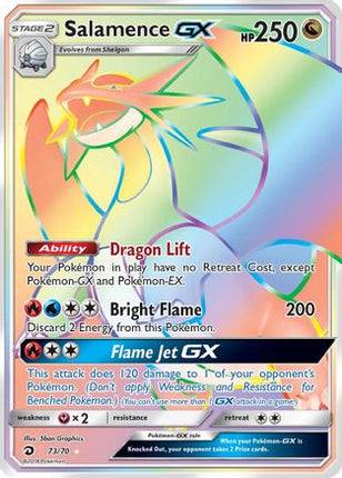 Salamence GX (Secret) 073  - Holofoil Dragon Majesty - Secret Rare