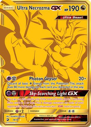 Ultra Necrozma GX (Secret) 078  - Holofoil Dragon Majesty - Secret Rare