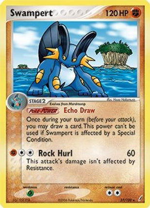 Swampert 027/100  - Holofoil Deck Exclusives - Holo Rare