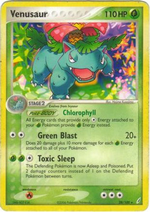 Venusaur 028/100  - Holofoil Deck Exclusives - Holo Rare