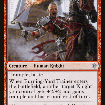 Burning-Yard Trainer (ELD-117) - Throne of Eldraine