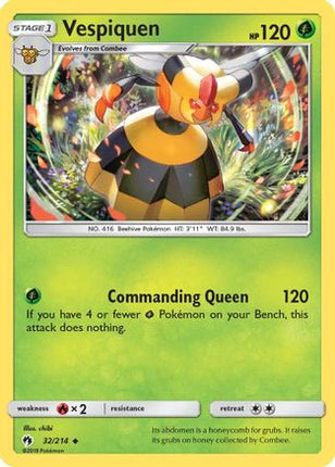 Vespiquen/214  SM  Lost Thunder - Uncommon