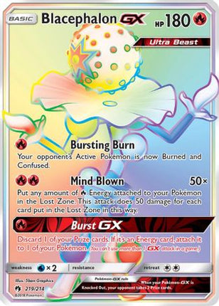 Blacephalon GX (Secret) 219  - Holofoil SM  Lost Thunder - Secret Rare