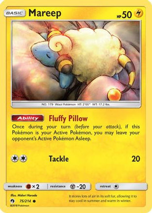 Mareep (75) 075/214  - Reverse Holofoil SM  Lost Thunder - Common