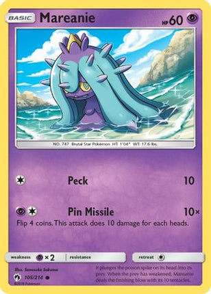 Mareanie (105)/214  SM  Lost Thunder - Common