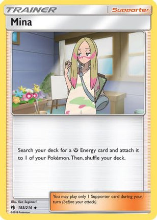 Mina 183/214  - Reverse Holofoil SM  Lost Thunder - Uncommon