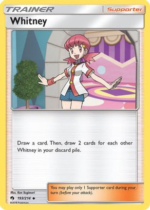 Whitney/214  - Reverse Holofoil SM  Lost Thunder - Uncommon