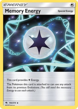 Memory Energy 194/214  SM  Lost Thunder - Uncommon