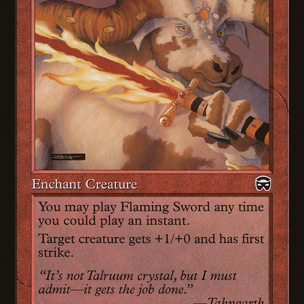 Flaming Sword (MMQ-190) - Mercadian Masques