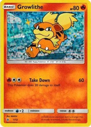 Growlithe - 1/12/012  - Holofoil McDonalds Promos 2018 - Promo