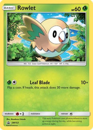 Rowlet SM153/248  - Holofoil SM Promos - Promo