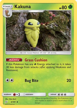 Kakuna 004/181  SM  Team Up - Uncommon