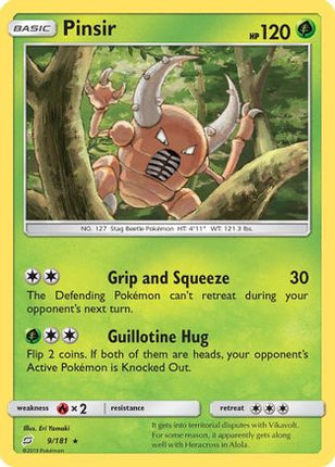 Pinsir/181  SM  Team Up - Rare