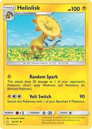 Heliolisk 050/181  SM  Team Up - Uncommon