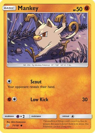 Mankey 071/181  SM  Team Up - Common