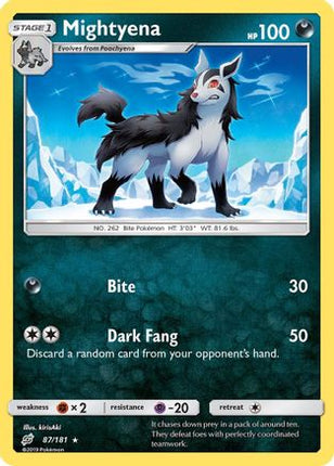 Mightyena 087/181  - Reverse Holofoil SM  Team Up - Rare