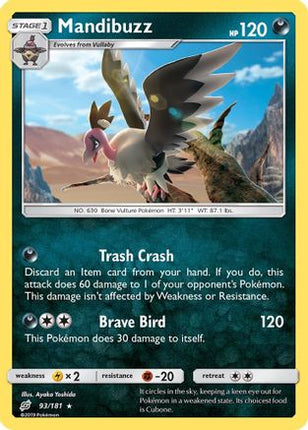 Mandibuzz/181  - Reverse Holofoil SM  Team Up - Rare