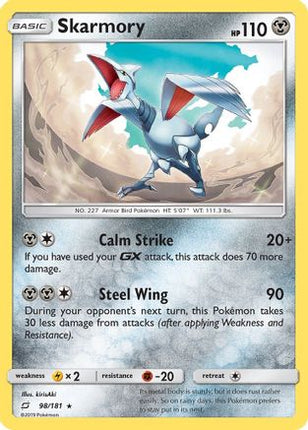 Skarmory/181  - Reverse Holofoil SM  Team Up - Rare