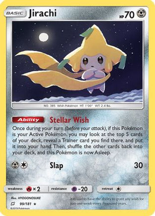 Jirachi 099/181  - Reverse Holofoil SM  Team Up - Holo Rare