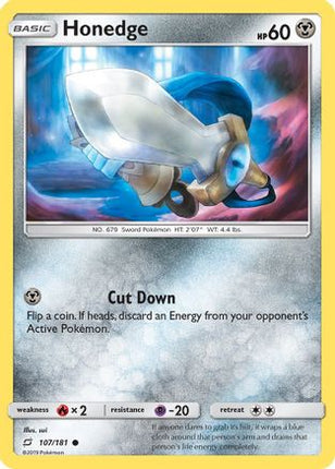 Honedge/181  - Reverse Holofoil SM  Team Up - Common