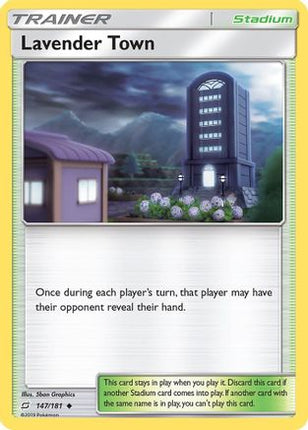 Lavender Town 147/181  - Reverse Holofoil SM  Team Up - Uncommon